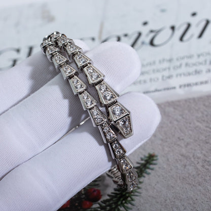 [BIJOUX]SERPENTI BRACELET 6MM SILVER DIAMOND