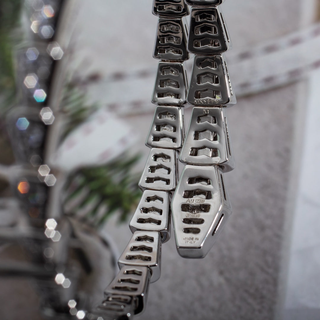 [BIJOUX]SERPENTI BRACELET 6MM SILVER DIAMOND