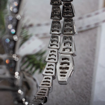 [BIJOUX]SERPENTI BRACELET 6MM SILVER DIAMOND