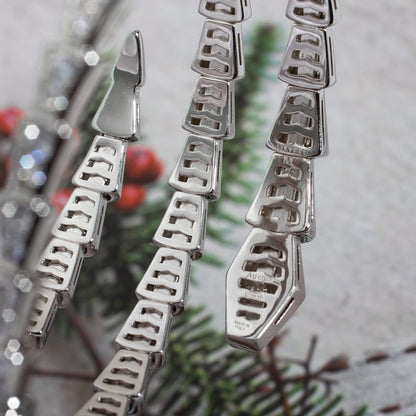 [BIJOUX]セルペンティ ブレスレット シルバー ダイヤモンド ダブルロウ