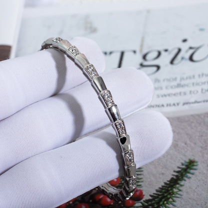[BIJOUX]BRACELET SERPENTI ARGENT DIAMANT