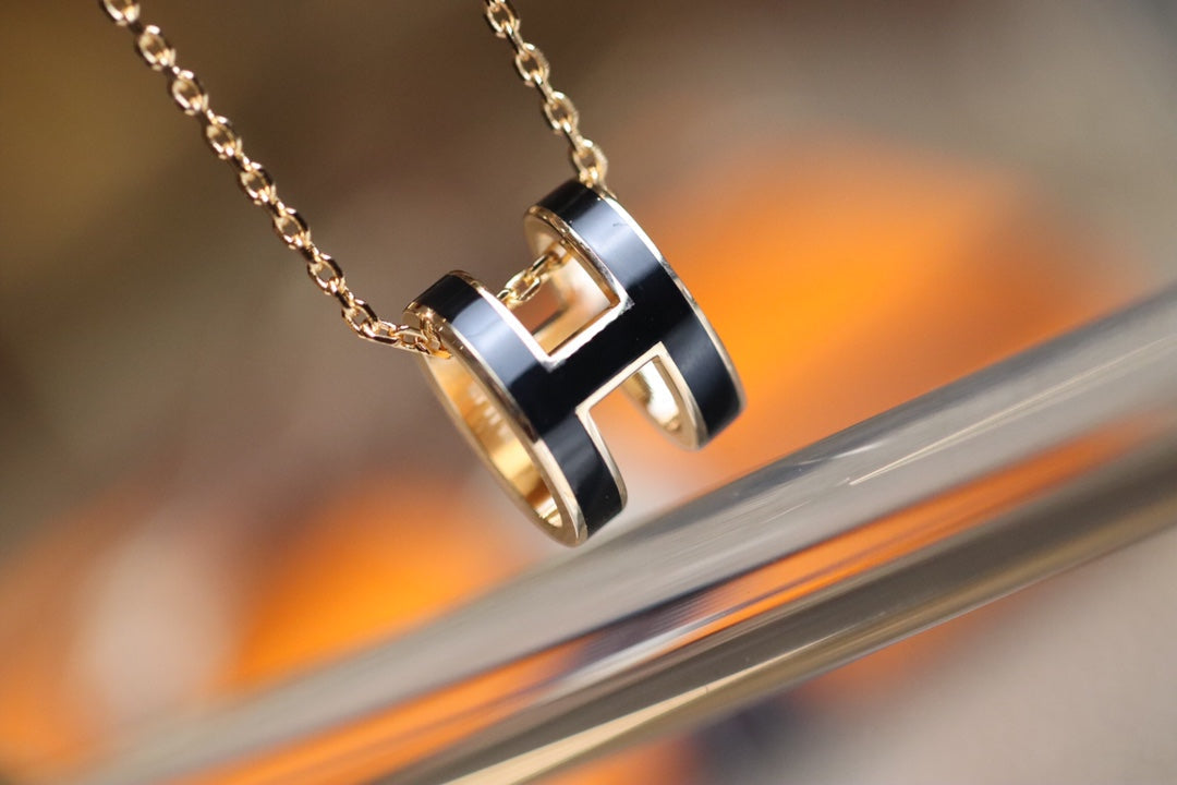 [BIJOUX]POP H ペンダント ピンクゴールド