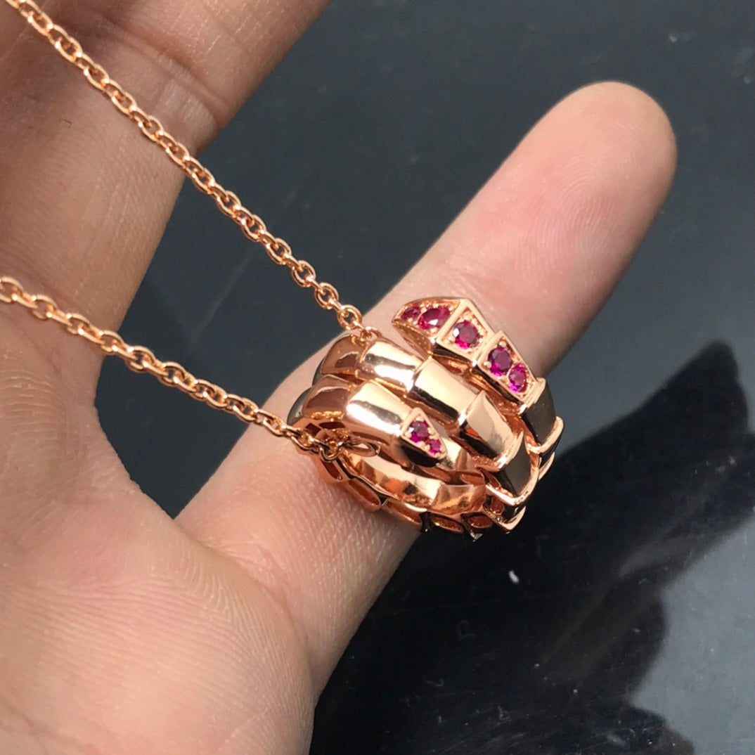 [BIJOUX]COLLIER SERPENTI PÉDANT
