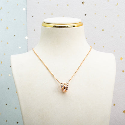 [BIJOUX] COLLIER SERPENTI OR ROSE DIAMANT