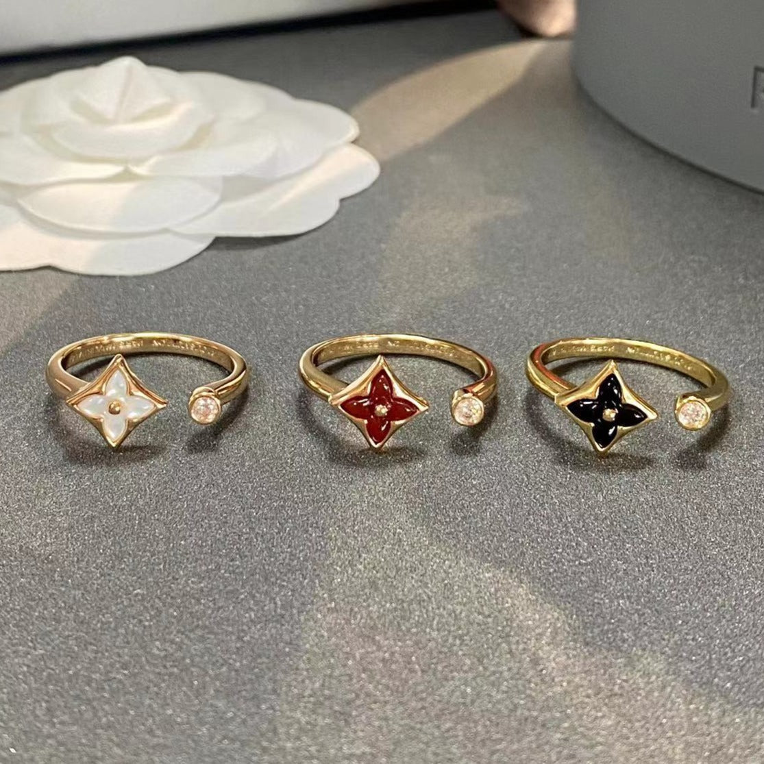 [BIJOUX]STAR 1 DIAMOND OPEN RING