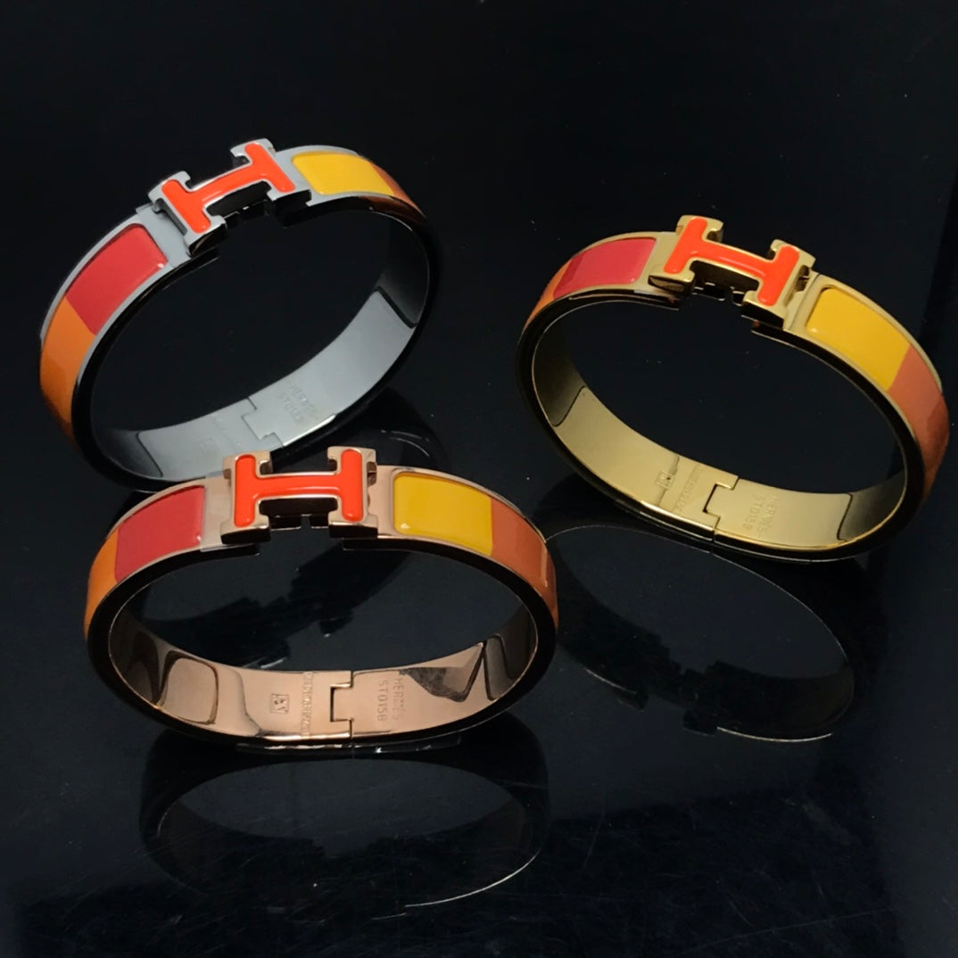 [BIJOUX]H BRACELET ORANGE RAINBOW CERAMIC