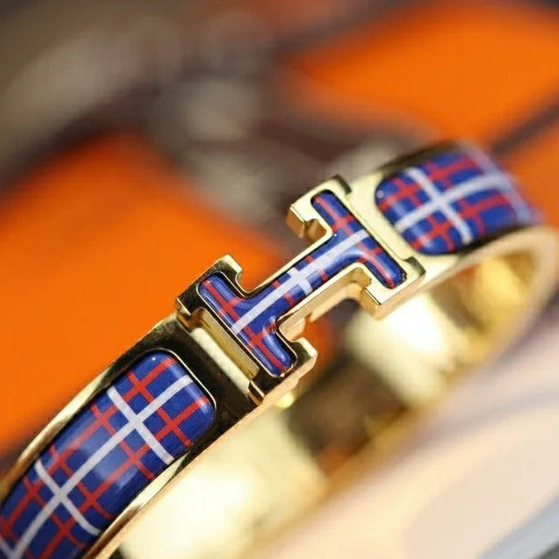 [BIJOUX]H TARTAN BRACELET 12MM