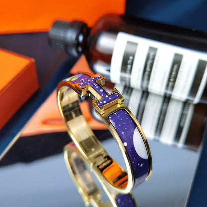 [BIJOUX]H STAR AND MOON BRACELET 12MM