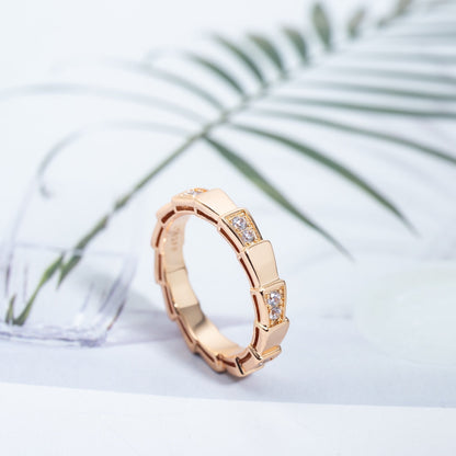 [BIJOUX]SERPENTI RING PINK GOLD  3MM