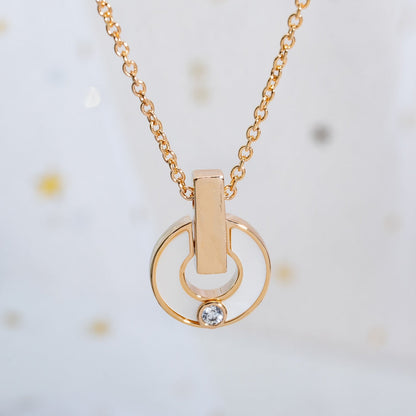 [BIJOUX] COLLIER GARI NACRE OR ROSE