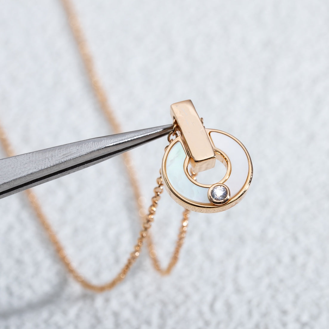 [BIJOUX] COLLIER GARI NACRE OR ROSE