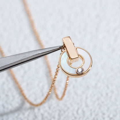 [BIJOUX] COLLIER GARI NACRE OR ROSE