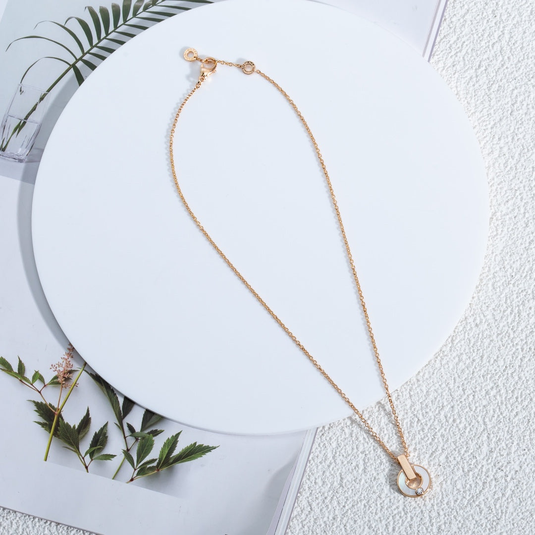 [BIJOUX] COLLIER GARI NACRE OR ROSE