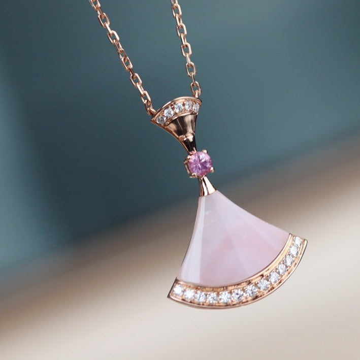 [BIJOUX] COLLIER DREAM NACRE ROSE DIAMANT