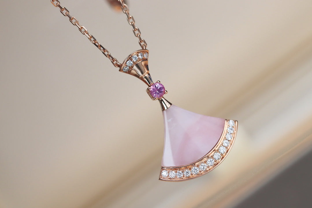 [BIJOUX] COLLIER DREAM NACRE ROSE DIAMANT