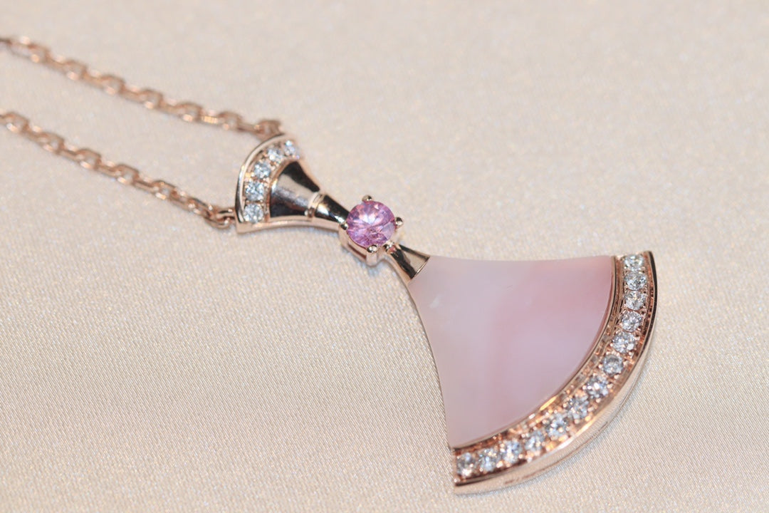[BIJOUX] COLLIER DREAM NACRE ROSE DIAMANT