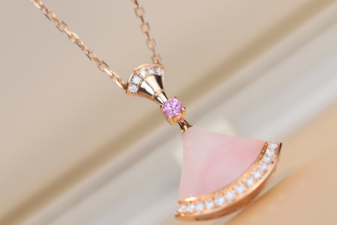 [BIJOUX] COLLIER DREAM NACRE ROSE DIAMANT