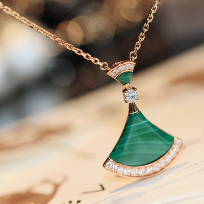 [BIJOUX] COLLIER DE RÊVE MALACHITE DIAMANT