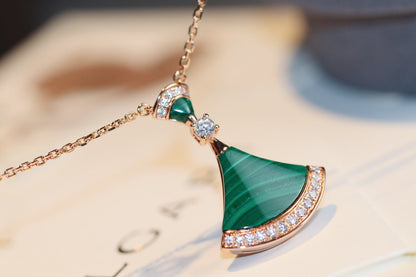 [BIJOUX] COLLIER DE RÊVE MALACHITE DIAMANT