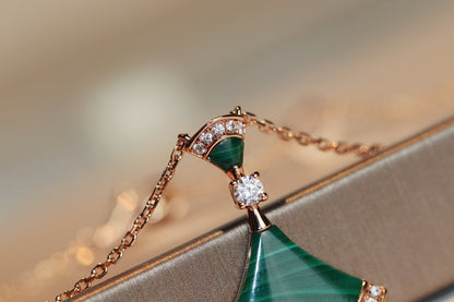 [BIJOUX] COLLIER DE RÊVE MALACHITE DIAMANT