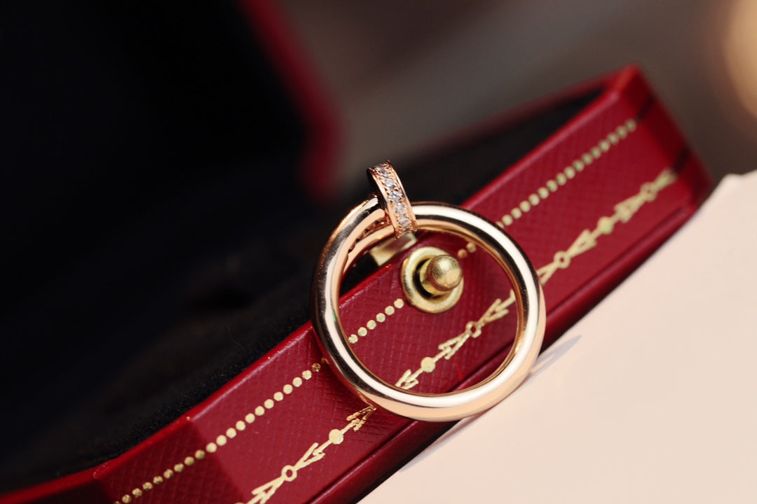 [BIJOUX]JUSTE RING 2.65MM PINK GOLD DIAMOND