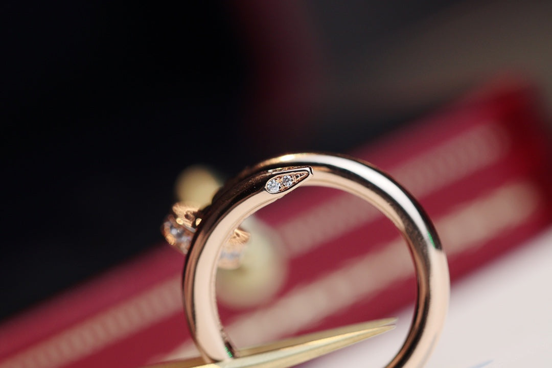 [BIJOUX]JUSTE RING 2.65MM PINK GOLD DIAMOND