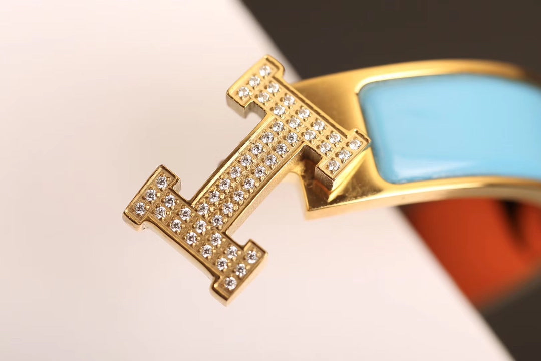 [BIJOUX]H CLOUD BLUE BRACELET GOLD DIAMOND