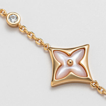 [BIJOUX]BRACELET STAR 1 DIAMANT OR ROSE