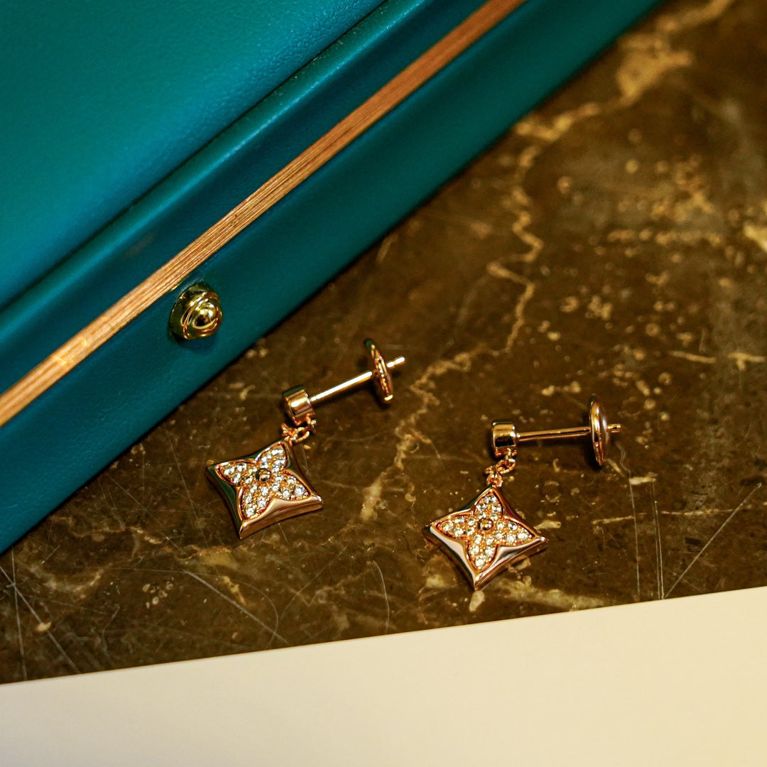 [BIJOUX]STAR DIAMONDS EARRINGS GOLD