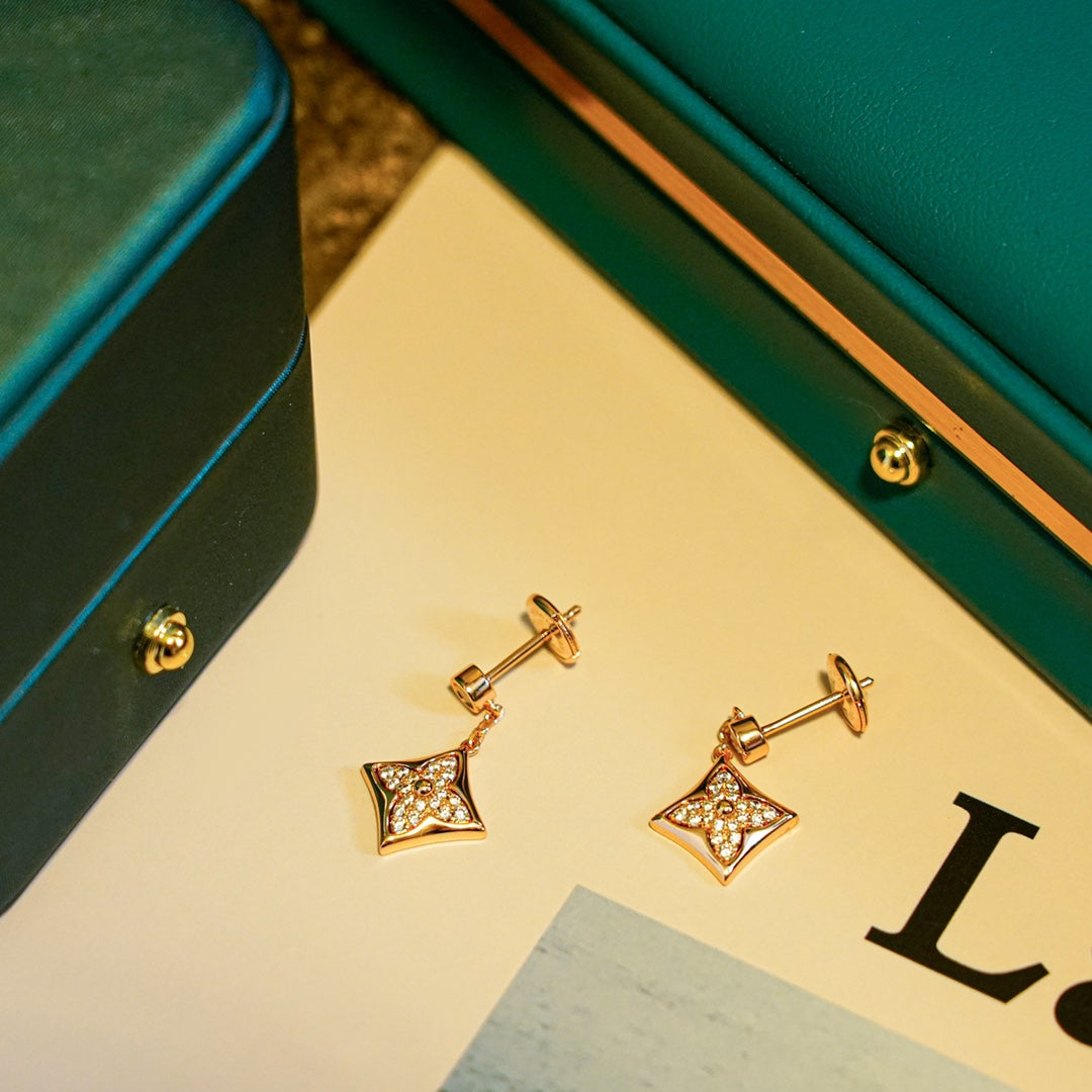 [BIJOUX]STAR DIAMONDS EARRINGS GOLD