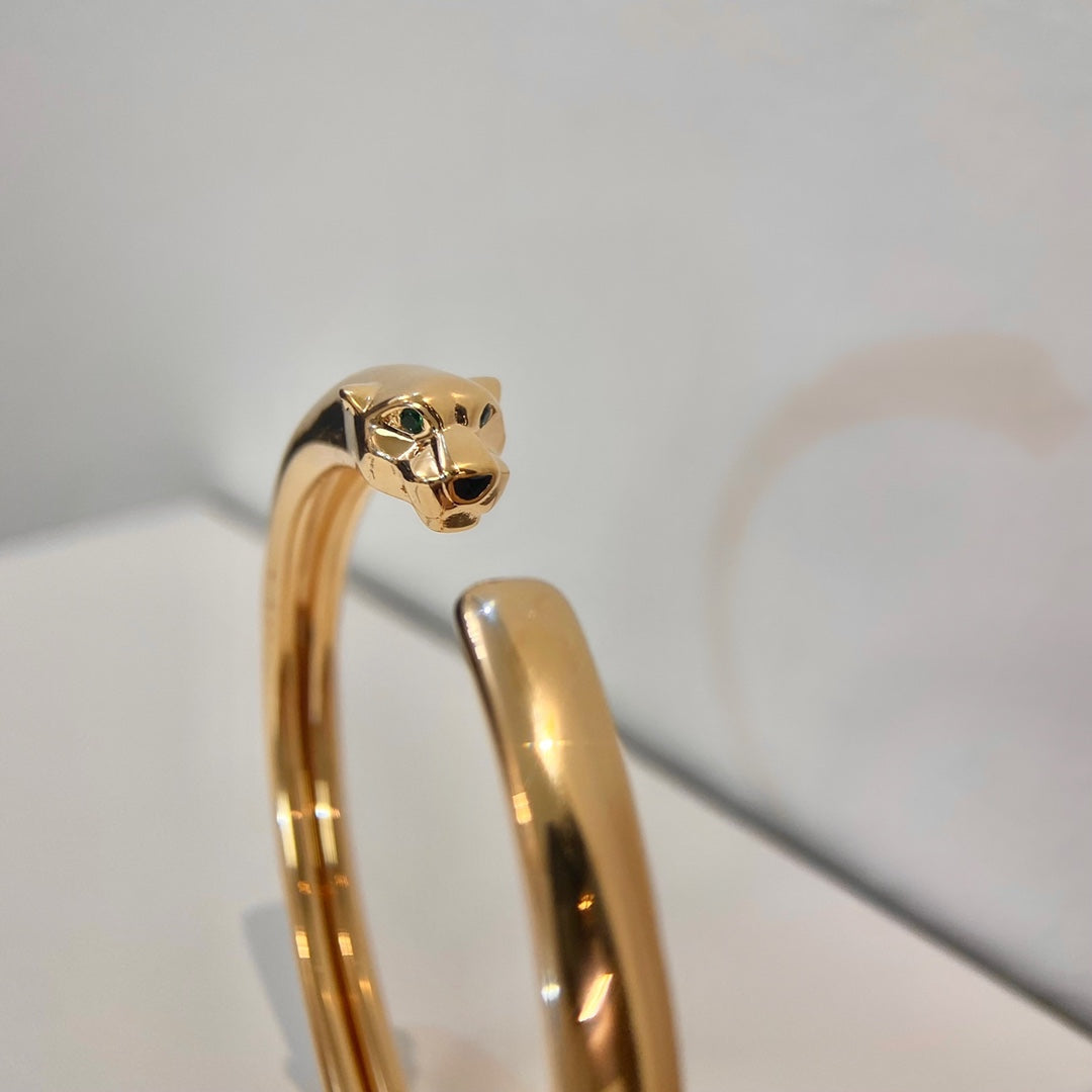 [BIJOUX]パンテール ゴールド オープン ブレスレット