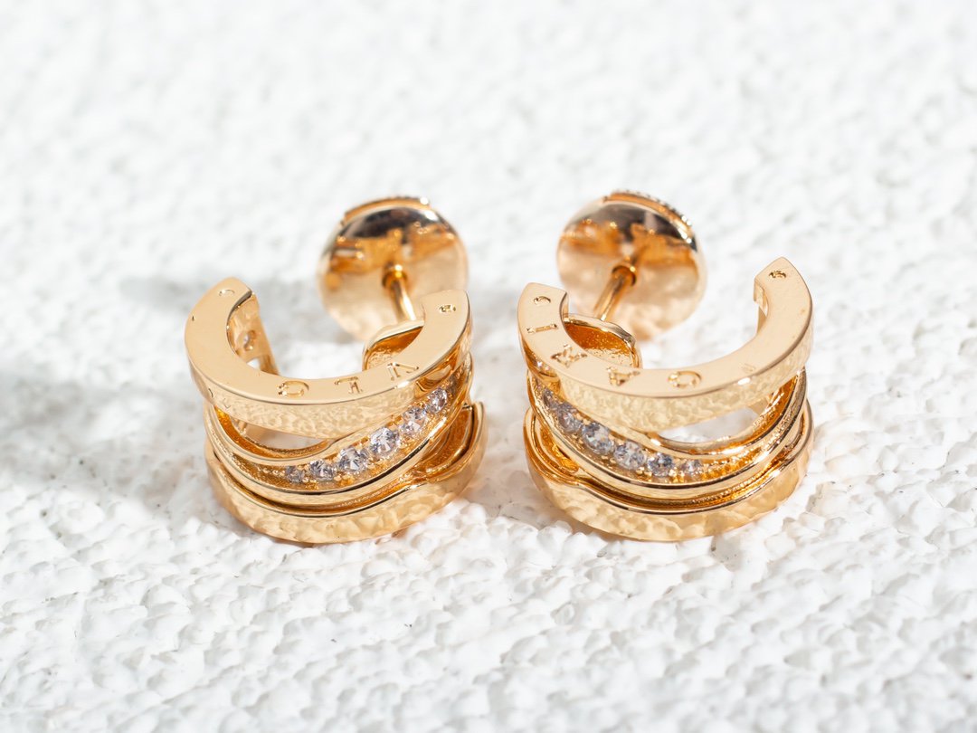 [BIJOUX]ZERO 1 PINK GOLD DIAMONDS EARRINGS