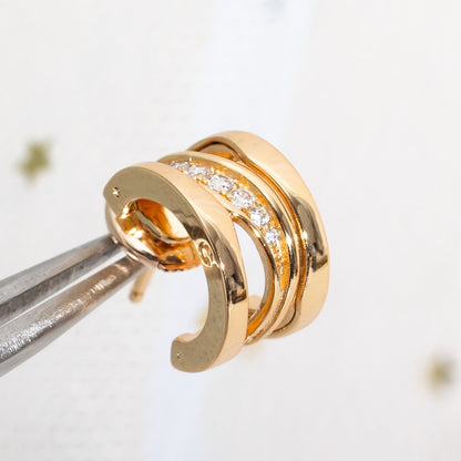 [BIJOUX]ZERO 1 PINK GOLD DIAMONDS EARRINGS