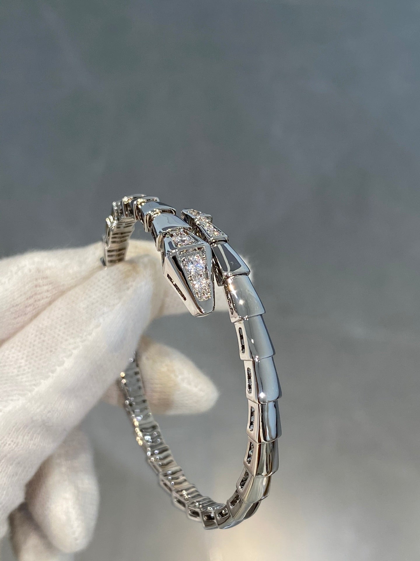 [BIJOUX]SERPENTI BRACELET DIAMONDS SILVER