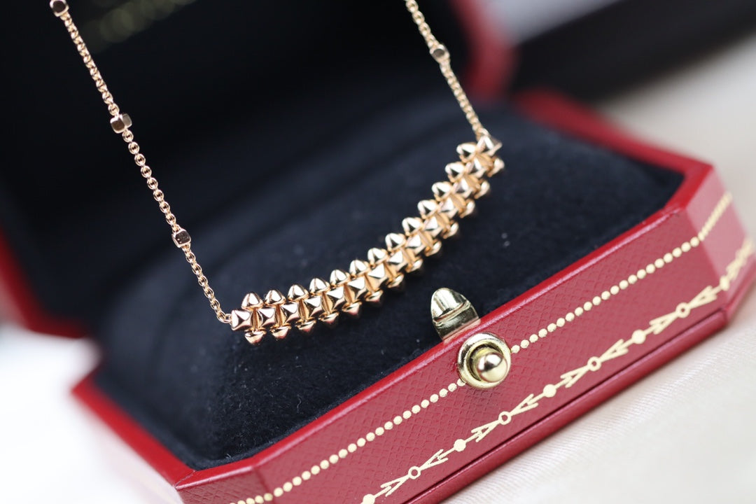 [BIJOUX] COLLIER CLASH OR ROSE