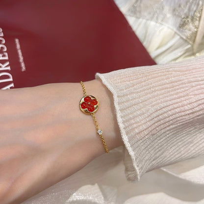 [BIJOUX]SUN PEDANT CARNELIAN BRACELET