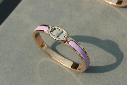 [BIJOUX]CLIC CHAINE PINK GOLD BRACELET