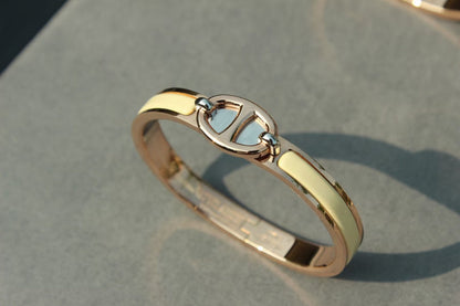 [BIJOUX]CLIC CHAINE PINK GOLD BRACELET