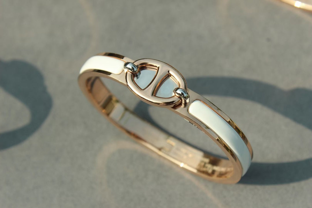 [BIJOUX]CLIC CHAINE PINK GOLD BRACELET