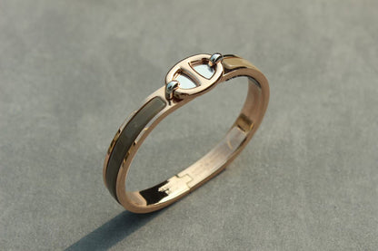 [BIJOUX]CLIC CHAINE PINK GOLD BRACELET