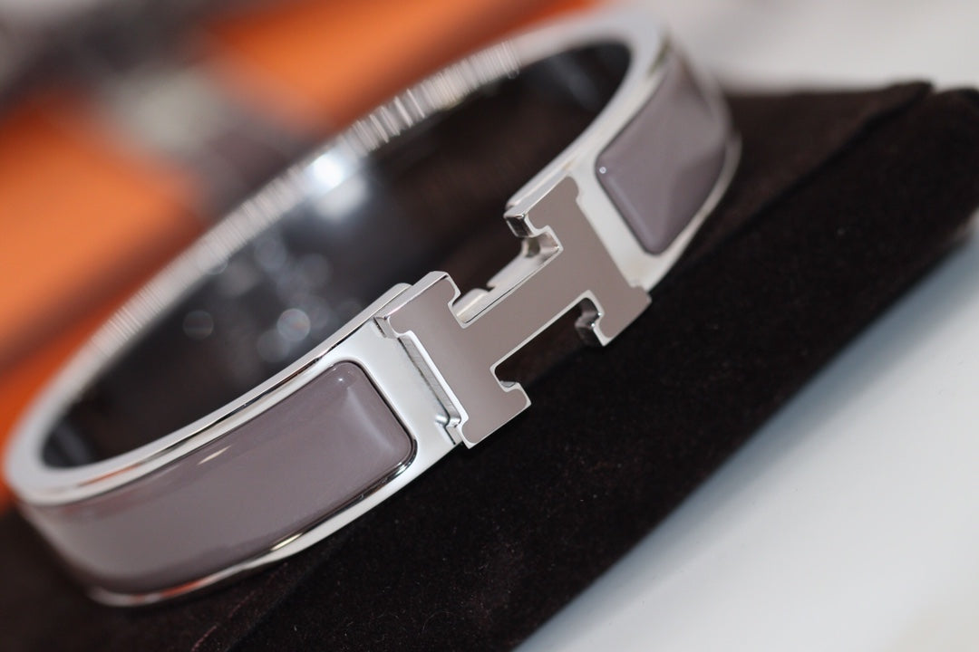 [BIJOUX]H BRACELET 12MM BROWN