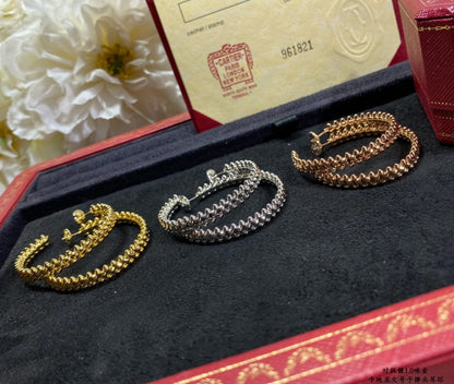 [BIJOUX]CLASH LARGE HOOP EARRINGS