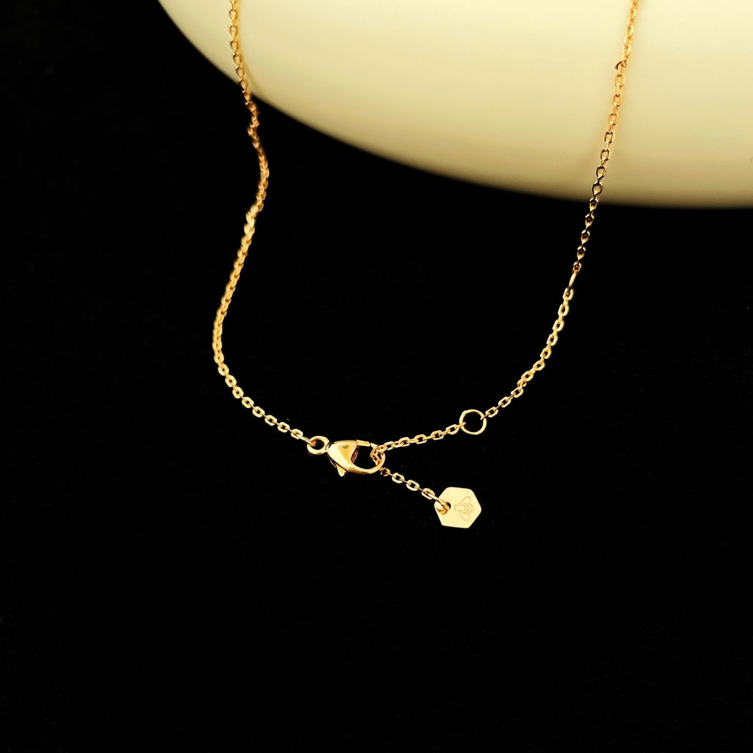 [BIJOUX]COLLIER DIAMANT MINI PÉDANT ABEILLE