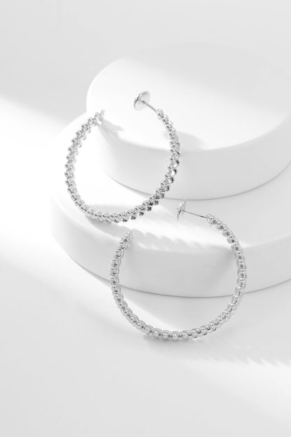 [BIJOUX]CLASH HOOP EARRINGS