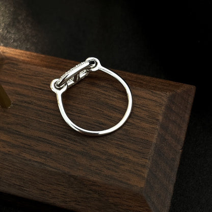 [BIJOUX]RONDE SMALL SILVER DIAMOND RING