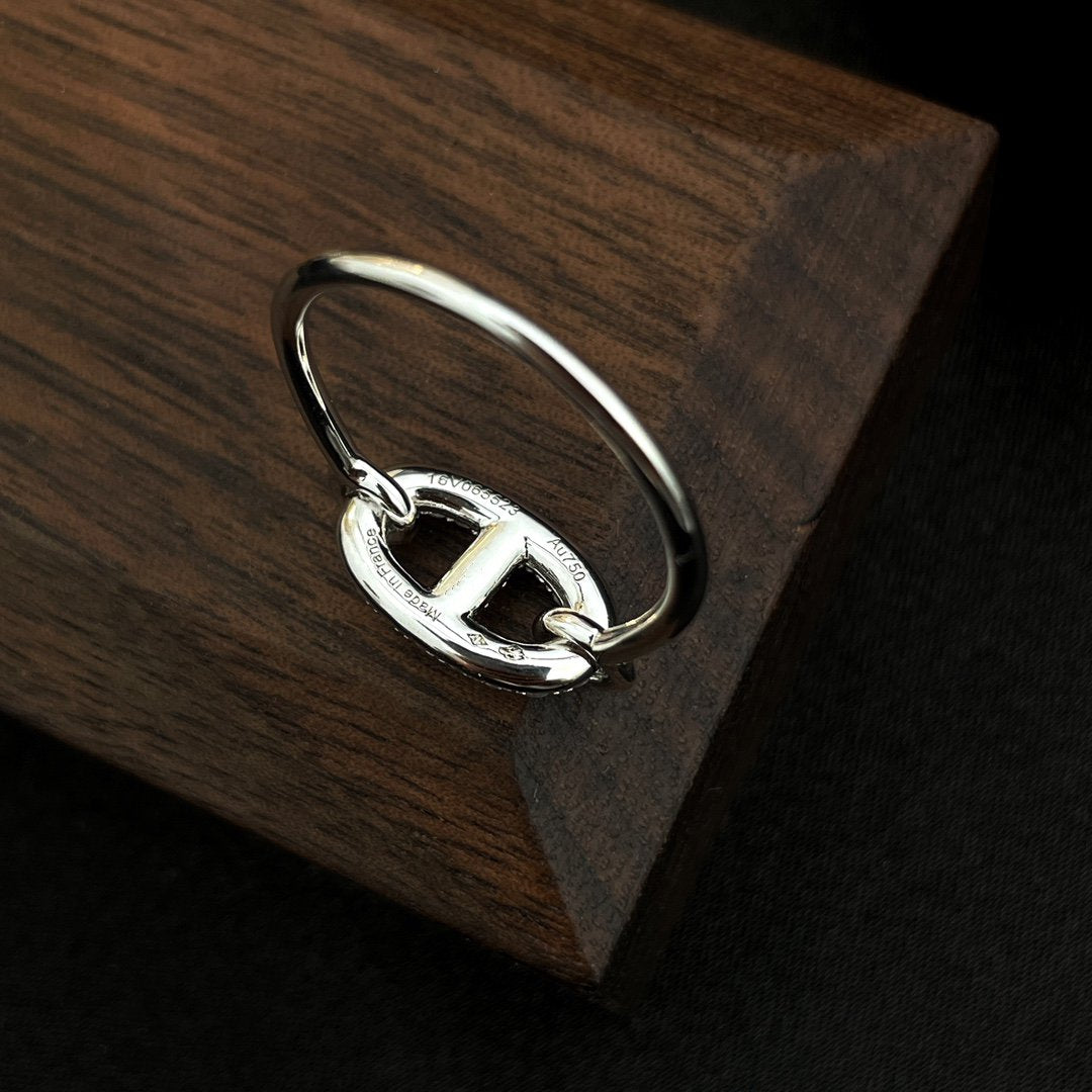 [BIJOUX]RONDE SMALL SILVER DIAMOND RING