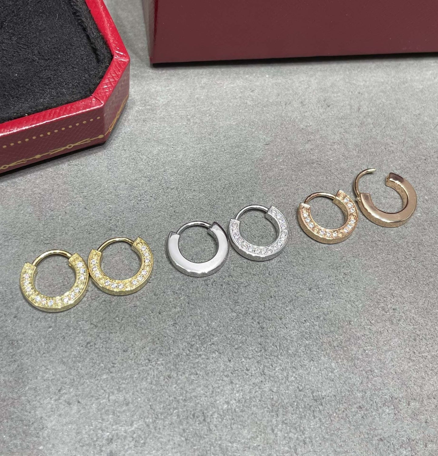 [BIJOUX]LOVE DIAMOND EARRINGS