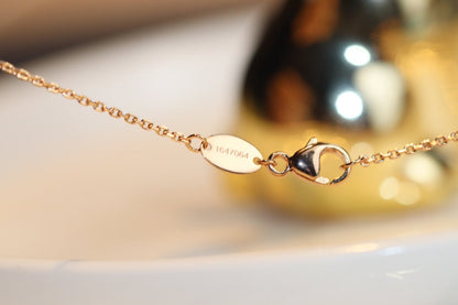 [BIJOUX]COLLIER JEUX MALACHITE 1 DIAMANT OR ROSE