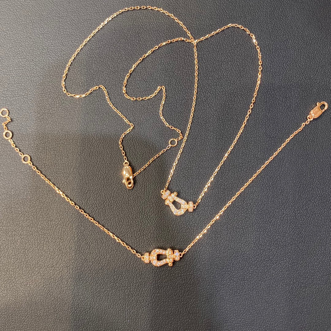 [BIJOUX]FORCE 10 DIAMOND PINK GOLD NECKLACE MINI MODEL