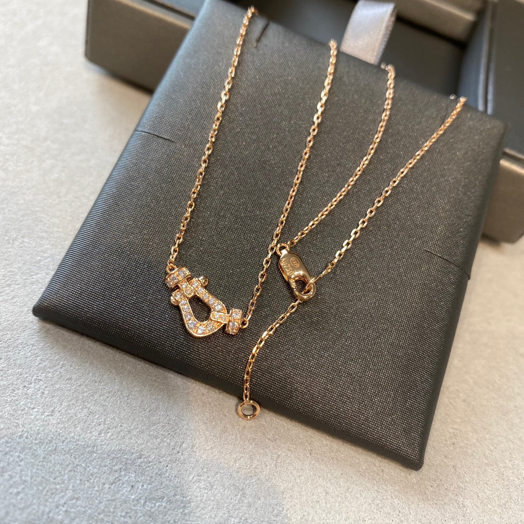 [BIJOUX]FORCE 10 DIAMOND PINK GOLD NECKLACE MINI MODEL